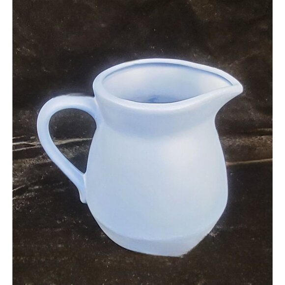 Vintage Powder Blue Wedgwood Jasperware Creamer Pitcher - Picture 4 of 15